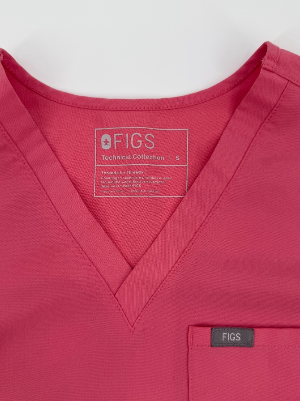 FIGS Scrub Set Limited Pink Yellow 1-Pocket Top Zamora Jogger Set Nurse Women S - Picture 5 of 9
